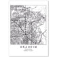 Poster con mapa de Anaheim. Lámina de Estados Unidos, con imágenes de mapas y carreteras-Artwork-Nacnic-A4-Sin marco-Nacnic Estudio SL