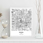Poster con mapa de Beijing - China. Láminas de ciudades de Asia con mares y ríos en color negro.-Artwork-Nacnic-Nacnic Estudio SL