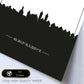 Poster con mapa de Bergen - Noruega. Láminas con Skyline de ciudades del norte de Europa con sombra negra.-Artwork-Nacnic-Nacnic Estudio SL