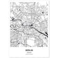 Poster con mapa de Berlin - Alemania. Láminas de ciudades de Alemania con mares y ríos en color negro.-Artwork-Nacnic-A4-Sin marco-Nacnic Estudio SL