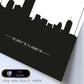 Poster con mapa de Boston - USA. Láminas con Skyline de ciudades de Estados Unidos, Canada, Mexico con sombra negra.-Artwork-Nacnic-Nacnic Estudio SL