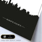 Poster con mapa de Brescia - Italia. Láminas con Skyline de ciudades de Italia con sombra negra.-Artwork-Nacnic-Nacnic Estudio SL