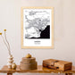 Poster con mapa de Cardiff - Reino Unido. Láminas de ciudades de Reino Unido con mares y ríos en color negro.-Artwork-Nacnic-Nacnic Estudio SL