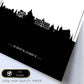 Poster con mapa de Catania - Italia. Láminas con Skyline de ciudades de Italia con sombra negra.-Artwork-Nacnic-Nacnic Estudio SL