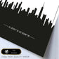 Poster con mapa de Chicago - USA. Láminas con Skyline de ciudades de Estados Unidos, Canada, Mexico con sombra negra.-Artwork-Nacnic-Nacnic Estudio SL