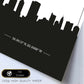 Poster con mapa de Columbus - USA. Láminas con Skyline de ciudades de Estados Unidos, Canada, Mexico con sombra negra.-Artwork-Nacnic-Nacnic Estudio SL
