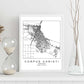 Poster con mapa de Corpus Christi. Lámina de Estados Unidos, con imágenes de mapas y carreteras-Artwork-Nacnic-Nacnic Estudio SL