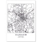 Poster con mapa de Durham. Lámina de Estados Unidos, con imágenes de mapas y carreteras-Artwork-Nacnic-A4-Sin marco-Nacnic Estudio SL