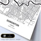 Poster con mapa de Edmonton - Canada. Láminas de ciudades de Canada con mares y ríos en color negro.-Artwork-Nacnic-Nacnic Estudio SL