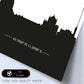 Poster con mapa de Florence - Italia. Láminas con Skyline de ciudades de Italia con sombra negra.-Artwork-Nacnic-Nacnic Estudio SL