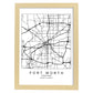 Poster con mapa de Fort Worth. Lámina de Estados Unidos, con imágenes de mapas y carreteras-Artwork-Nacnic-A4-Marco Madera clara-Nacnic Estudio SL