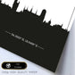 Poster con mapa de Gdansk - Polonia. Láminas con Skyline de ciudades de Europa con sombra negra.-Artwork-Nacnic-Nacnic Estudio SL