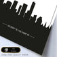 Poster con mapa de Guadalajar - Mexico. Láminas con Skyline de ciudades de Estados Unidos, Canada, Mexico con sombra negra.-Artwork-Nacnic-Nacnic Estudio SL