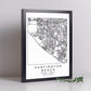 Poster con mapa de Huntington Beach. Lámina de Estados Unidos, con imágenes de mapas y carreteras-Artwork-Nacnic-Nacnic Estudio SL