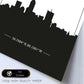 Poster con mapa de Indianapolis - USA. Láminas con Skyline de ciudades de Estados Unidos, Canada, Mexico con sombra negra.-Artwork-Nacnic-Nacnic Estudio SL