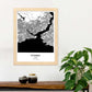 Poster con mapa de Istambul - Turkey. Láminas de ciudades de Oriente Medio con mares y ríos en color negro.-Artwork-Nacnic-Nacnic Estudio SL