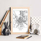 Poster con mapa de Ithaca. Lámina de Estados Unidos, con imágenes de mapas y carreteras-Artwork-Nacnic-Nacnic Estudio SL