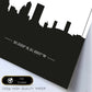 Poster con mapa de Jacksonville - USA. Láminas con Skyline de ciudades de Estados Unidos, Canada, Mexico con sombra negra.-Artwork-Nacnic-Nacnic Estudio SL