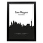 Poster con mapa de Lasvegas - USA. Láminas con Skyline de ciudades de Estados Unidos, Canada, Mexico con sombra negra.-Artwork-Nacnic-A4-Marco Negro-Nacnic Estudio SL