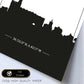 Poster con mapa de Malaga - España. Láminas con Skyline de ciudades de Europa con sombra negra.-Artwork-Nacnic-Nacnic Estudio SL