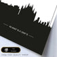 Poster con mapa de Milan - Italia. Láminas con Skyline de ciudades de Italia con sombra negra.-Artwork-Nacnic-Nacnic Estudio SL