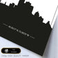 Poster con mapa de Montreal - Canada. Láminas con Skyline de ciudades de Estados Unidos, Canada, Mexico con sombra negra.-Artwork-Nacnic-Nacnic Estudio SL