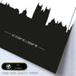 Poster con mapa de Nantes - Francia. Láminas con Skyline de ciudades de Francia con sombra negra.-Artwork-Nacnic-Nacnic Estudio SL