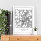 Poster con mapa de Orlando. Lámina de Estados Unidos, con imágenes de mapas y carreteras-Artwork-Nacnic-Nacnic Estudio SL