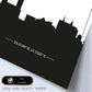 Poster con mapa de Oslo - Noruega. Láminas con Skyline de ciudades del norte de Europa con sombra negra.-Artwork-Nacnic-Nacnic Estudio SL