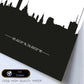 Poster con mapa de Ottawa - Canada. Láminas con Skyline de ciudades de Estados Unidos, Canada, Mexico con sombra negra.-Artwork-Nacnic-Nacnic Estudio SL