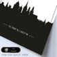 Poster con mapa de Oxford - Inglaterra. Láminas con Skyline de ciudades de Inglaterra e Irlanda con sombra negra.-Artwork-Nacnic-Nacnic Estudio SL