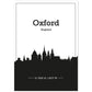 Poster con mapa de Oxford - Inglaterra. Láminas con Skyline de ciudades de Inglaterra e Irlanda con sombra negra.-Artwork-Nacnic-A4-Sin marco-Nacnic Estudio SL