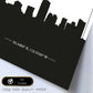 Poster con mapa de Phoenix - USA. Láminas con Skyline de ciudades de Estados Unidos, Canada, Mexico con sombra negra.-Artwork-Nacnic-Nacnic Estudio SL