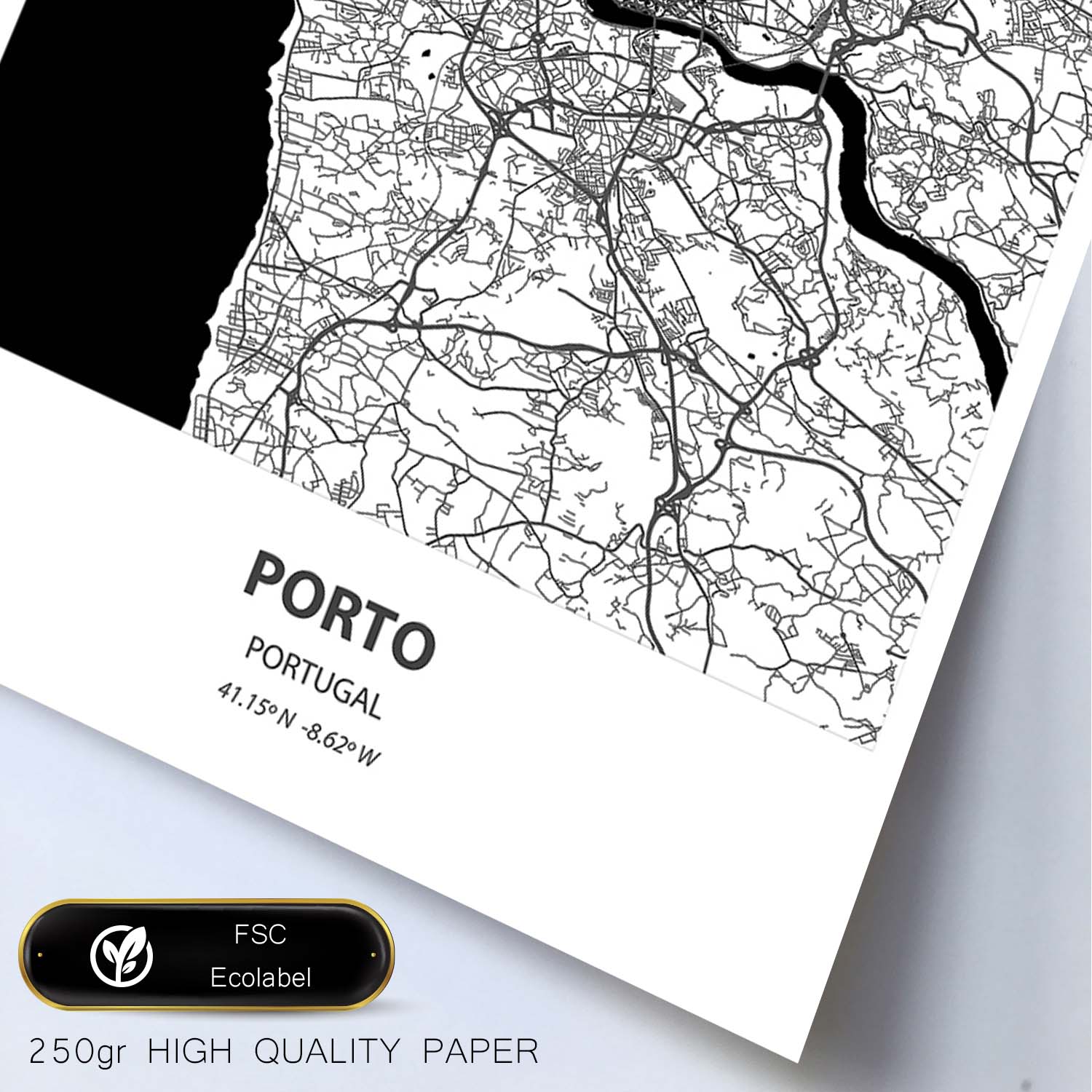 Poster de Mapa mundi. Láminas e ilustraciones de ciudades, comunidades –  Nacnic Estudio SL