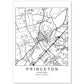 Poster con mapa de Princeton. Lámina de Estados Unidos, con imágenes de mapas y carreteras-Artwork-Nacnic-A4-Sin marco-Nacnic Estudio SL