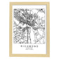 Poster con mapa de Richmond. Lámina de Estados Unidos, con imágenes de mapas y carreteras-Artwork-Nacnic-A4-Marco Madera clara-Nacnic Estudio SL
