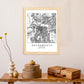 Poster con mapa de Sacramento. Lámina de Estados Unidos, con imágenes de mapas y carreteras-Artwork-Nacnic-Nacnic Estudio SL
