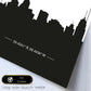 Poster con mapa de Sanantonio - USA. Láminas con Skyline de ciudades de Estados Unidos, Canada, Mexico con sombra negra.-Artwork-Nacnic-Nacnic Estudio SL