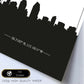 Poster con mapa de Sandiego - USA. Láminas con Skyline de ciudades de Estados Unidos, Canada, Mexico con sombra negra.-Artwork-Nacnic-Nacnic Estudio SL
