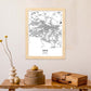 Poster con mapa de Sofia - Bulgaria. Láminas de ciudades de Europa con mares y ríos en color negro.-Artwork-Nacnic-Nacnic Estudio SL