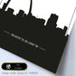 Poster con mapa de Stlouis - USA. Láminas con Skyline de ciudades de Estados Unidos, Canada, Mexico con sombra negra.-Artwork-Nacnic-Nacnic Estudio SL