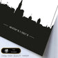 Poster con mapa de Strasbourg - Francia. Láminas con Skyline de ciudades de Francia con sombra negra.-Artwork-Nacnic-Nacnic Estudio SL