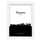 Poster con mapa de Taranto - Italia. Láminas con Skyline de ciudades de Italia con sombra negra.-Artwork-Nacnic-A3-Marco Blanco-Nacnic Estudio SL