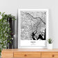 Poster con mapa de Tokio - Japon. Láminas de ciudades de Asia con mares y ríos en color negro.-Artwork-Nacnic-Nacnic Estudio SL