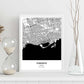Poster con mapa de Toronto - Canada. Láminas de ciudades de Canada con mares y ríos en color negro.-Artwork-Nacnic-Nacnic Estudio SL