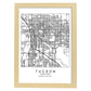 Poster con mapa de Tucson. Lámina de Estados Unidos, con imágenes de mapas y carreteras-Artwork-Nacnic-A3-Marco Madera clara-Nacnic Estudio SL