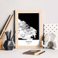 Poster con mapa de Valletta - Malta. Láminas de ciudades de Europa con mares y ríos en color negro.-Artwork-Nacnic-Nacnic Estudio SL