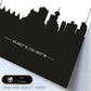 Poster con mapa de Vancouver - Canada. Láminas con Skyline de ciudades de Estados Unidos, Canada, Mexico con sombra negra.-Artwork-Nacnic-Nacnic Estudio SL