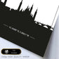 Poster con mapa de Zaragoza - España. Láminas con Skyline de ciudades de Europa con sombra negra.-Artwork-Nacnic-Nacnic Estudio SL