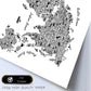 Poster con mapa tipográfico color blanco. Láminas con mapas del mundo.-Artwork-Nacnic-Nacnic Estudio SL